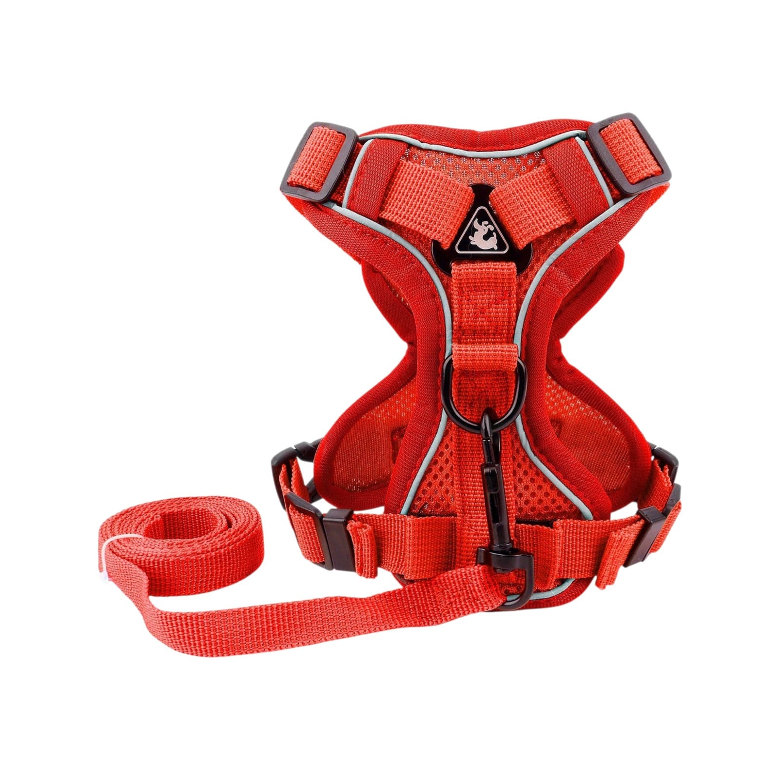 Arnés para perro ajustable tipo chaleco color rojo